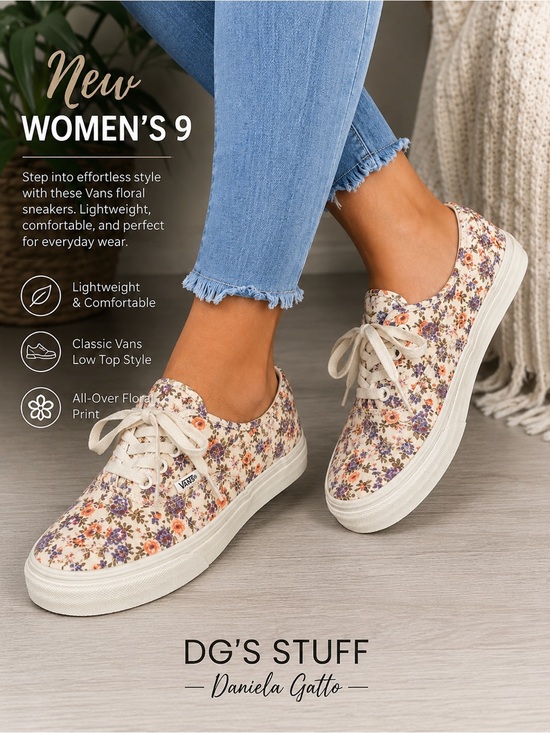 Vans Shoes - Vans floral shoes